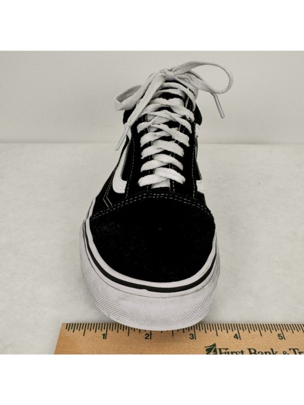 Vans Off The Wall Black Lace Up Sneakers Size M8 / W9.5 Low Top Suede Upper - Picture 12 of 13